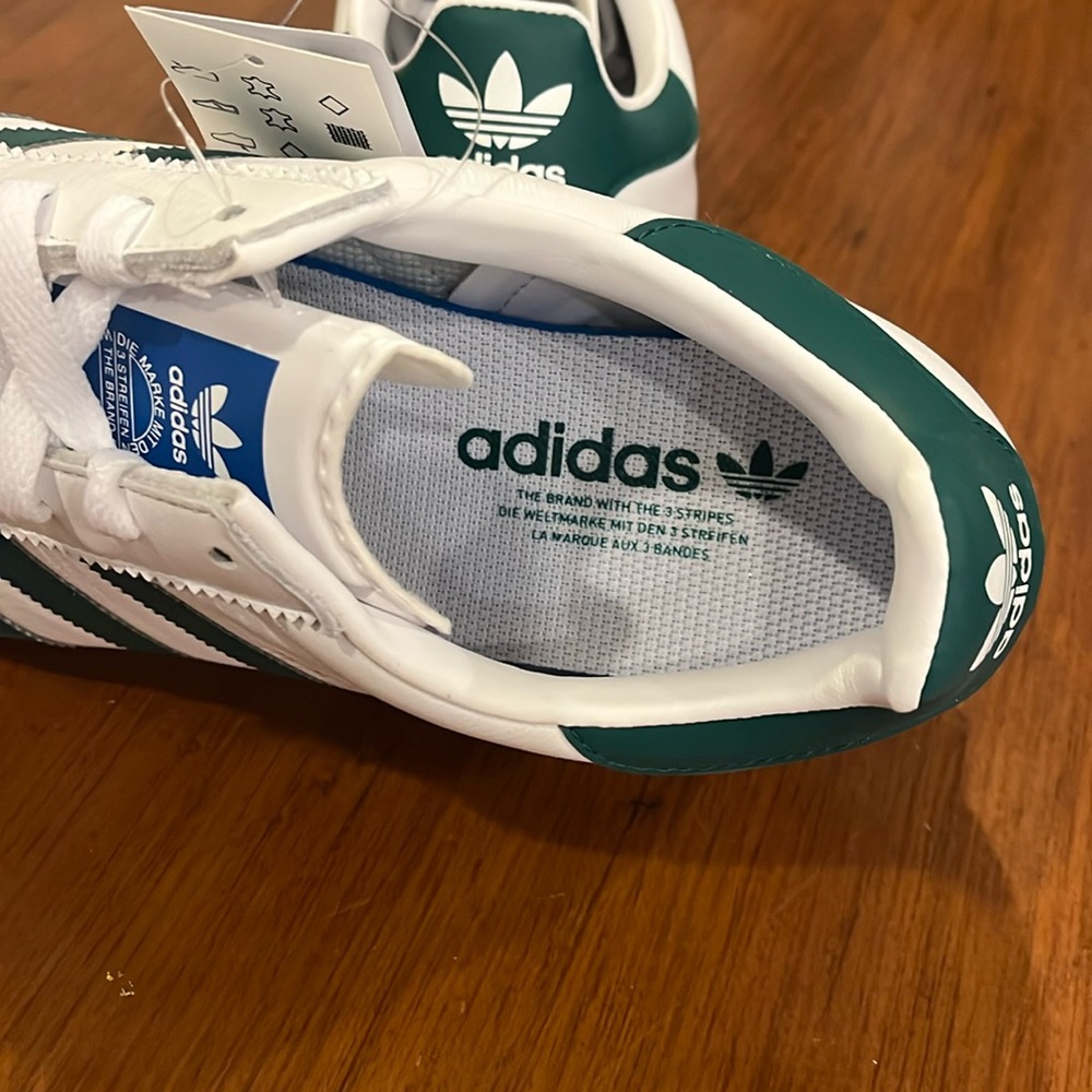 Adidas ROM CG5990 Shoes Sneakers new white green leather Mens Size 11 - Picture 11 of 15